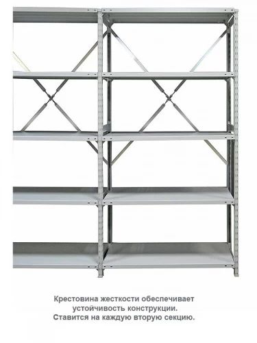 Стеллаж для одежды ТСУ 3/4 (3000х1060х600) У