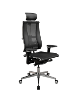 Кресло Yoga Spine Y 4DF B2-14D YM93+Infinity (сетка/экокожа черная, подголовник экокожа)