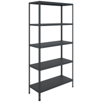 Стеллаж металлический Практик MS Standart 185/100x40/5 black