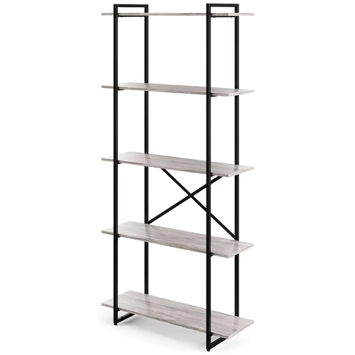 Стеллаж GUTTA 1960х920х340 (5 полок) черный/патина